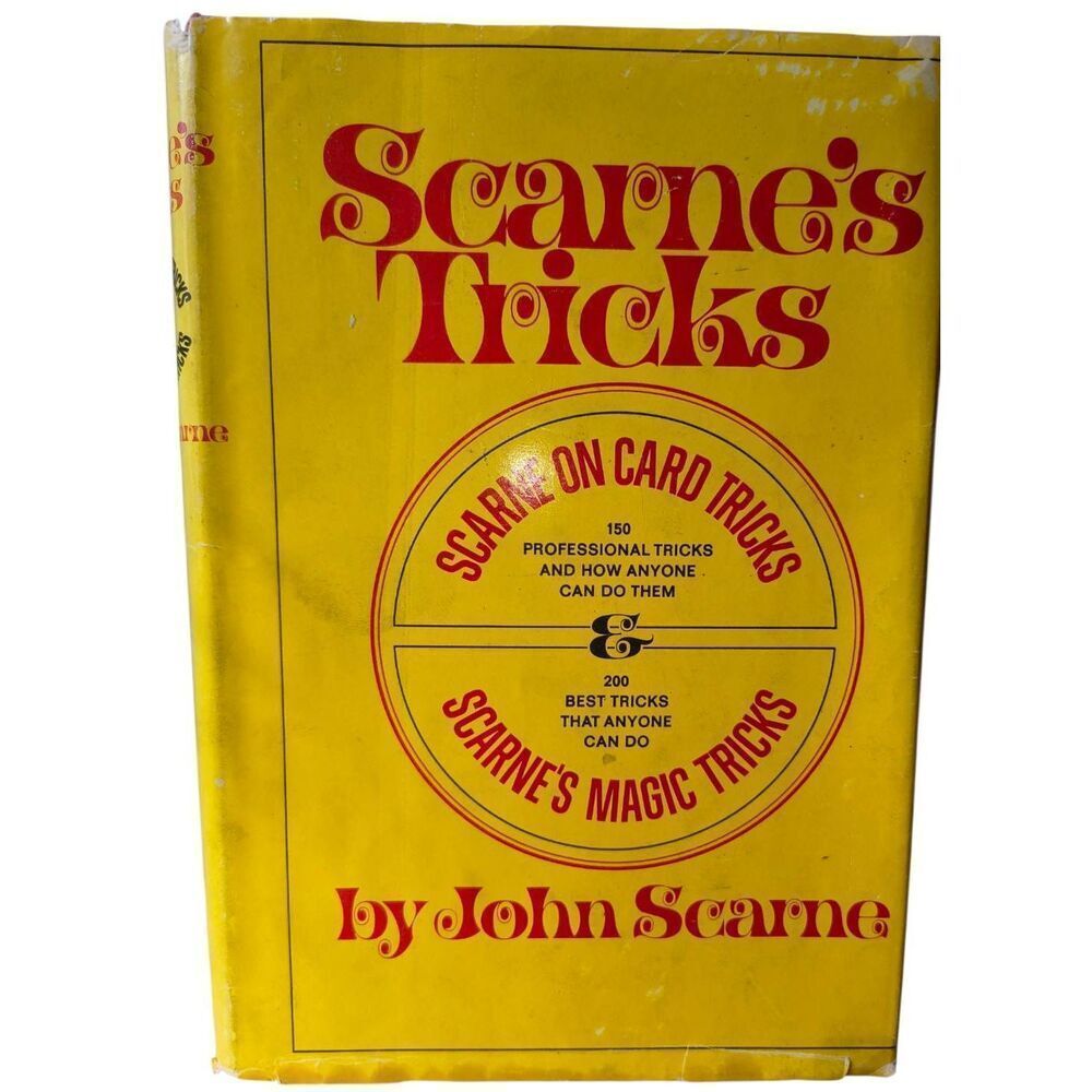 Scarne’s Tricks: Scarne On Card Tricks & Magic Tricks HC 1950